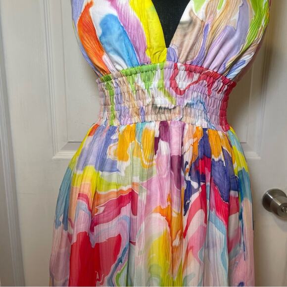 Nocturne Printed Flowy Dress - Picture 10 of 12